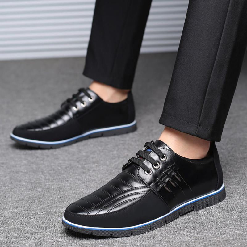 Big Size Miesten Microfiber Business Pehmeä Oxfords -nahkakengät