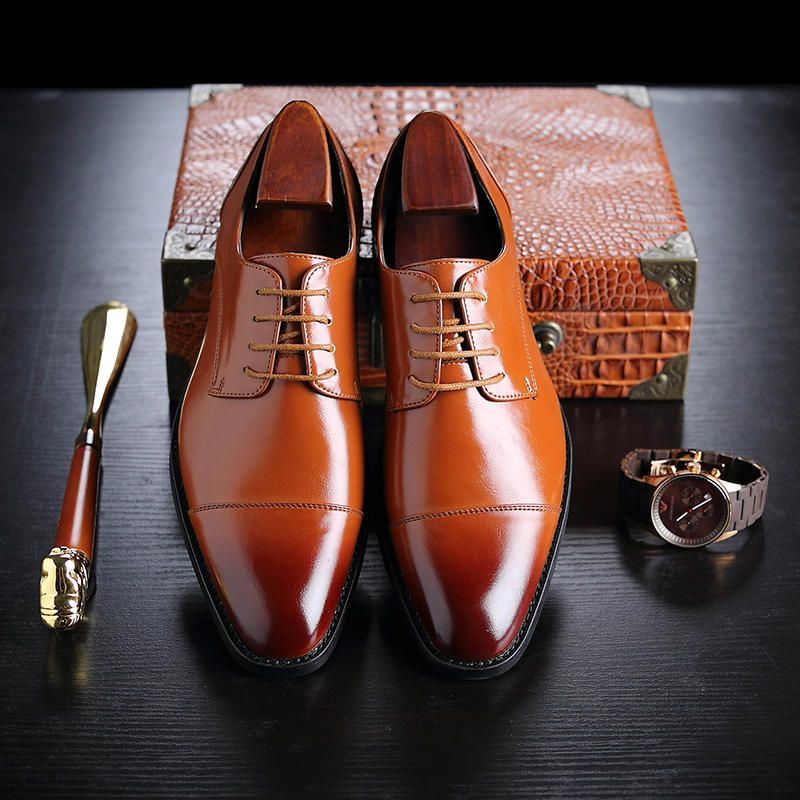 Big Size Miesten Muodolliset Oxfords Business Leather Pehmeät Kengät
