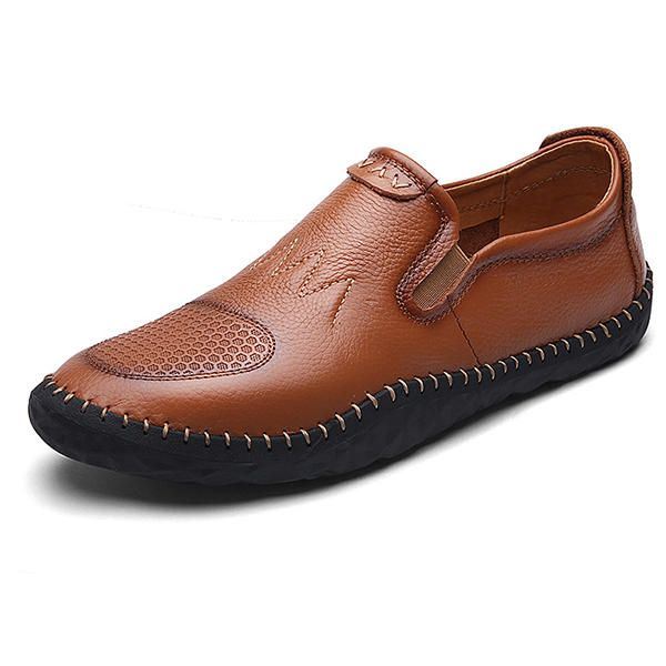 Casual Slip On Outdoor Miesten Oxfords Kengät Nahkaa