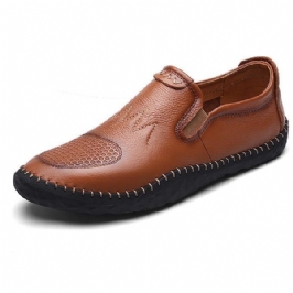 Casual Slip On Outdoor Miesten Oxfords Kengät Nahkaa