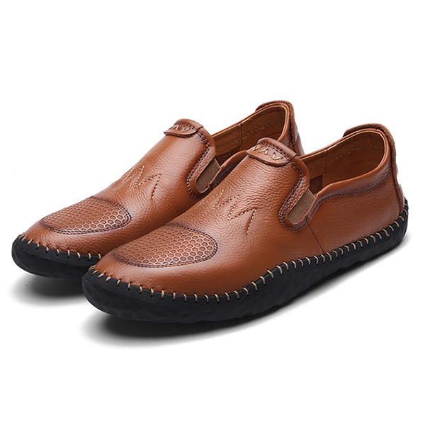 Casual Slip On Outdoor Miesten Oxfords Kengät Nahkaa