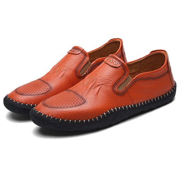 Casual Slip On Outdoor Miesten Oxfords Kengät Nahkaa