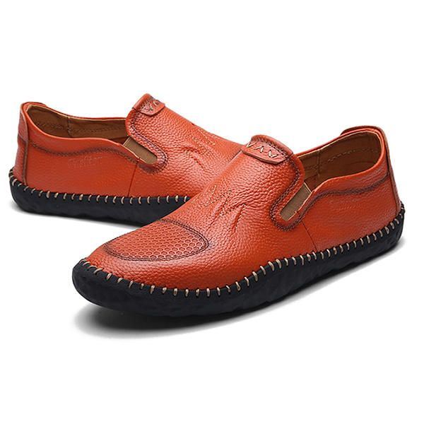 Casual Slip On Outdoor Miesten Oxfords Kengät Nahkaa