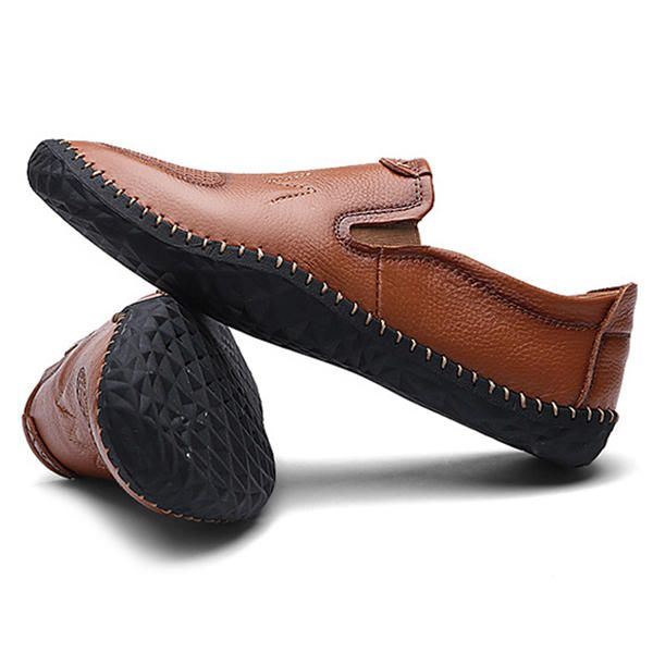 Casual Slip On Outdoor Miesten Oxfords Kengät Nahkaa