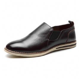 Miesten Aidosta Nahasta Valmistetut Rento Slip On Business Oxfords -kengät