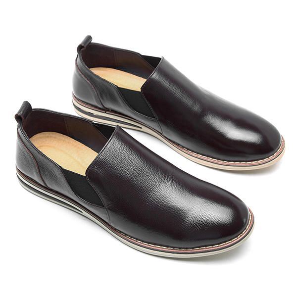 Miesten Aidosta Nahasta Valmistetut Rento Slip On Business Oxfords -kengät