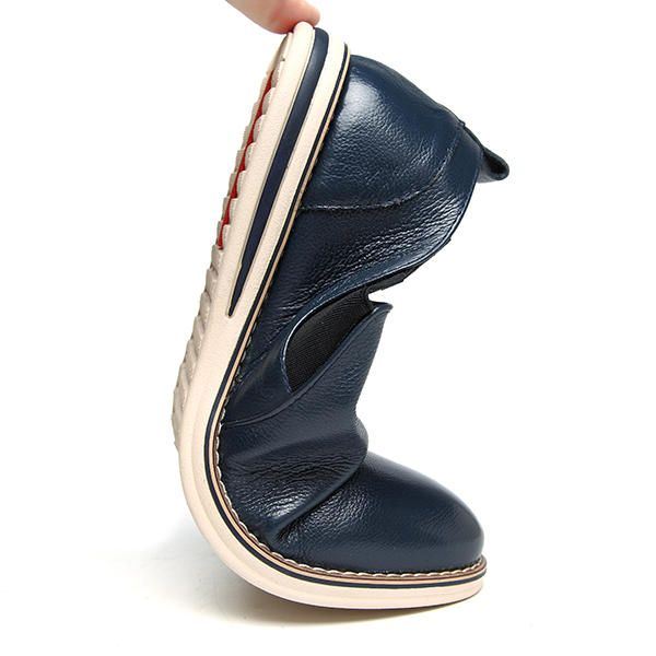 Miesten Aidosta Nahasta Valmistetut Rento Slip On Business Oxfords -kengät
