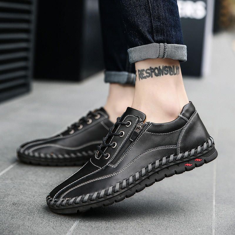 Miesten Aitoa Nahkaa Business Casual Oxfords