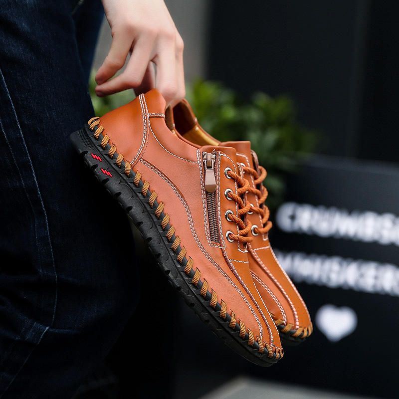 Miesten Aitoa Nahkaa Business Casual Oxfords