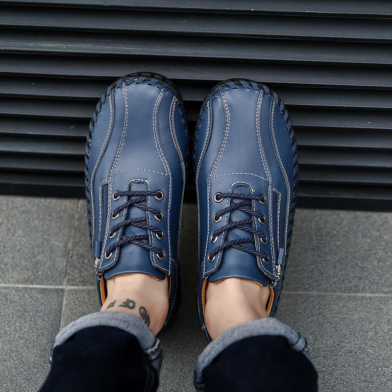 Miesten Aitoa Nahkaa Business Casual Oxfords