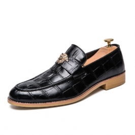 Miesten Aitoa Nahkaa Kuviollinen Mekkokenkä Casual Business Oxfords