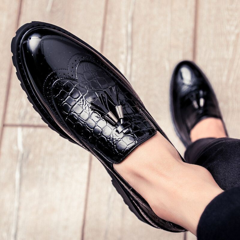 Miesten Aitoa Nahkaa Mauste Brogue Business Formal Oxfords