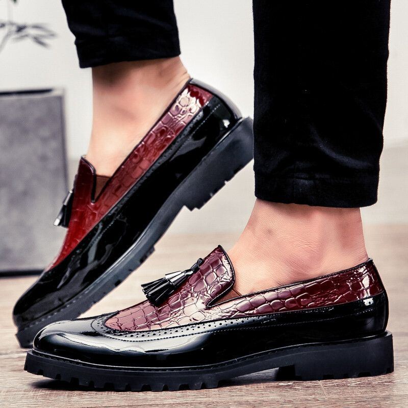 Miesten Aitoa Nahkaa Mauste Brogue Business Formal Oxfords