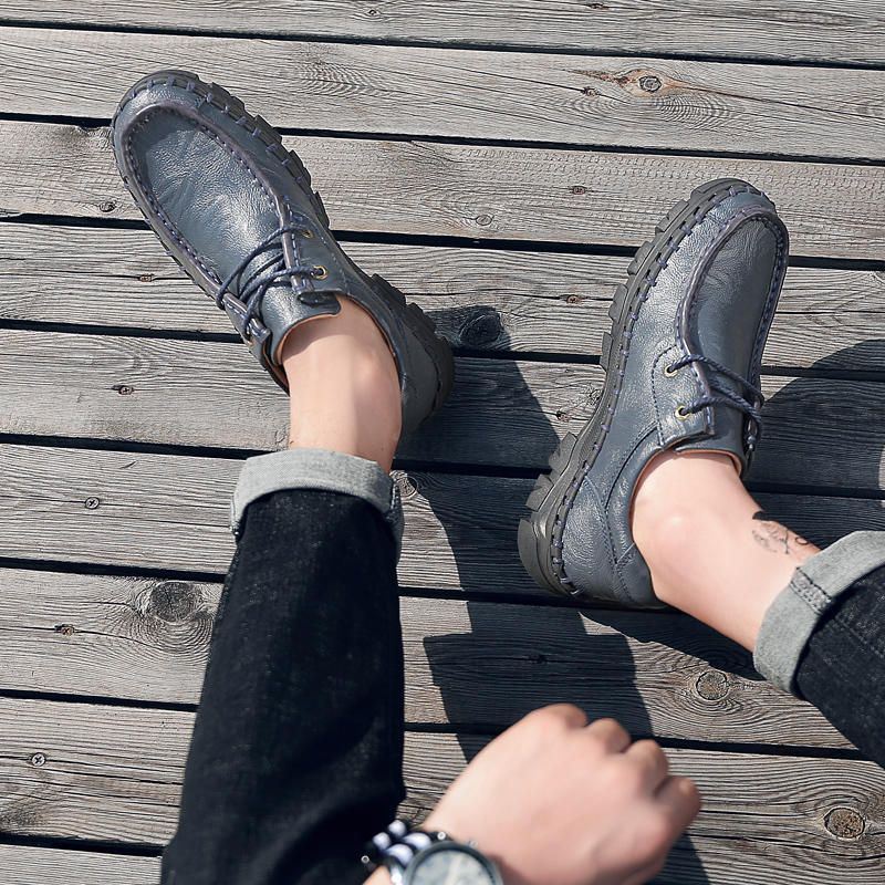 Miesten Aitoa Nahkaa Rento Business Oxfords