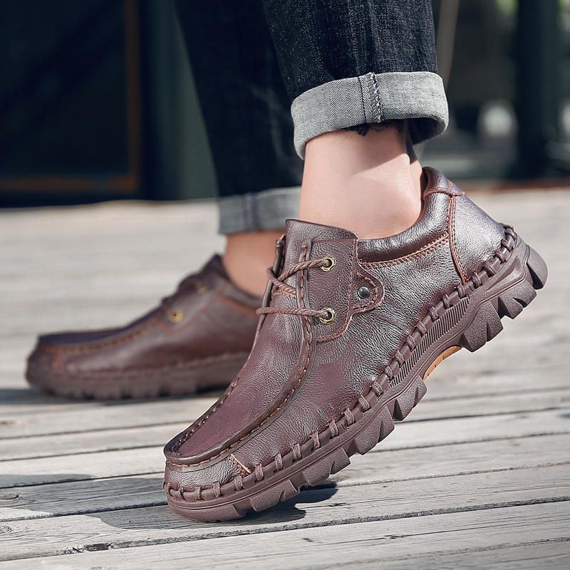 Miesten Aitoa Nahkaa Rento Business Oxfords