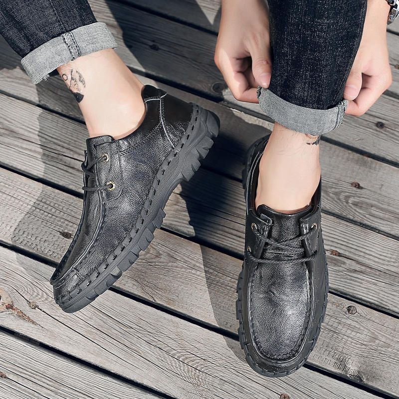 Miesten Aitoa Nahkaa Rento Business Oxfords