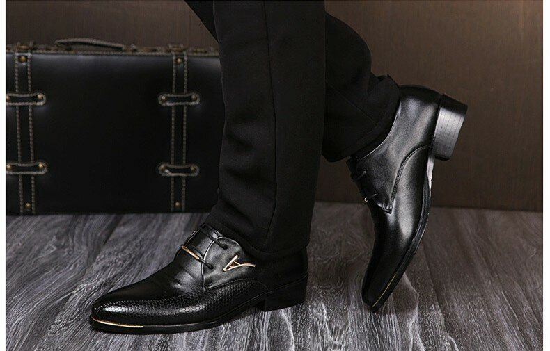 Miesten Bisnesmekko Oxfords-nahkahousut Tasaiset Vapaa-ajan Kengät