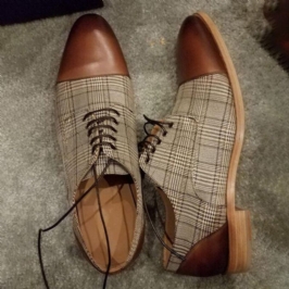 Miesten British Style Cap Toe Mukavat Nauhoitusmuotoiset Mekkokengät