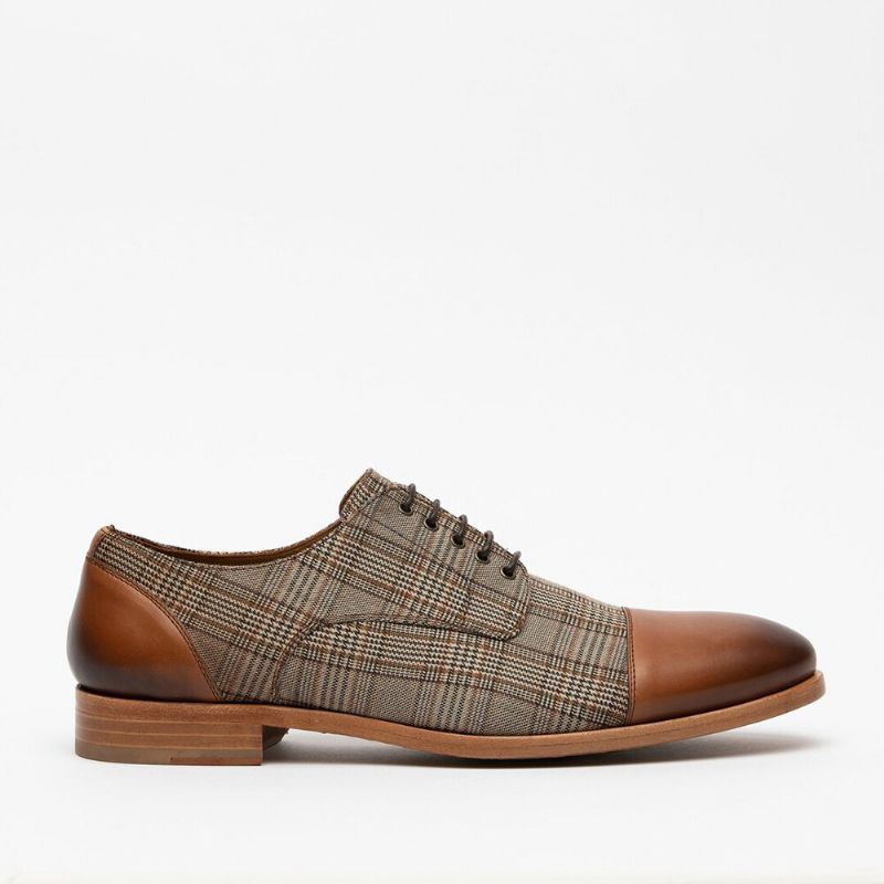 Miesten British Style Cap Toe Mukavat Nauhoitusmuotoiset Mekkokengät