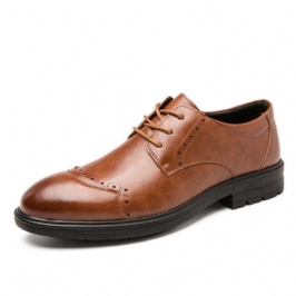 Miesten Brogue Lace Up Business Puettavat Oxfords-kengät
