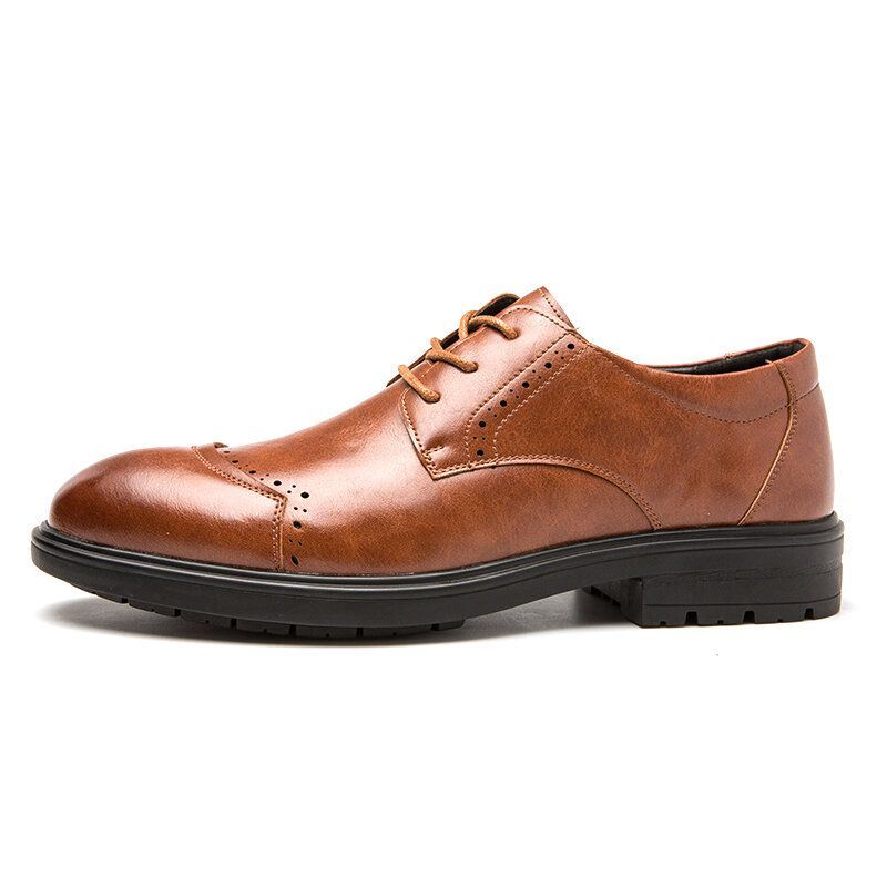 Miesten Brogue Lace Up Business Puettavat Oxfords-kengät