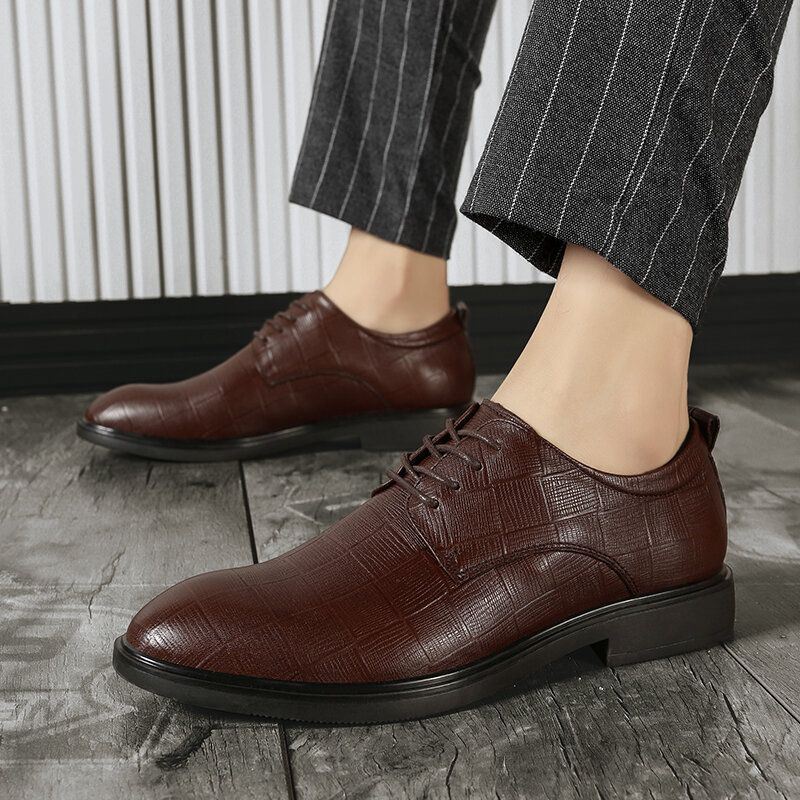 Miesten Business Casual Liukumattomat Nauhoitusristikengät