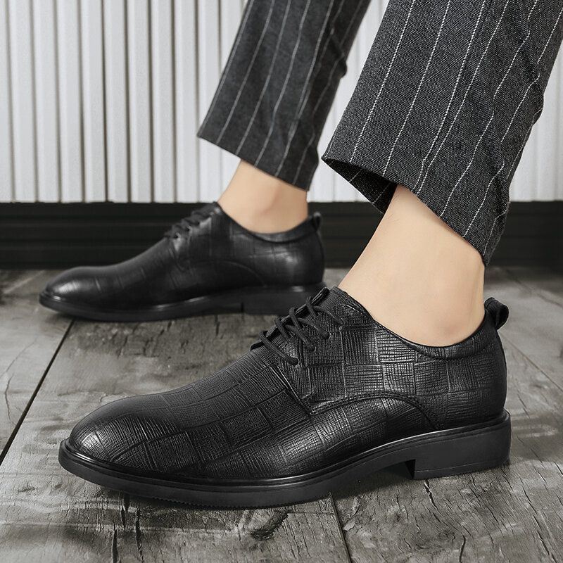 Miesten Business Casual Liukumattomat Nauhoitusristikengät