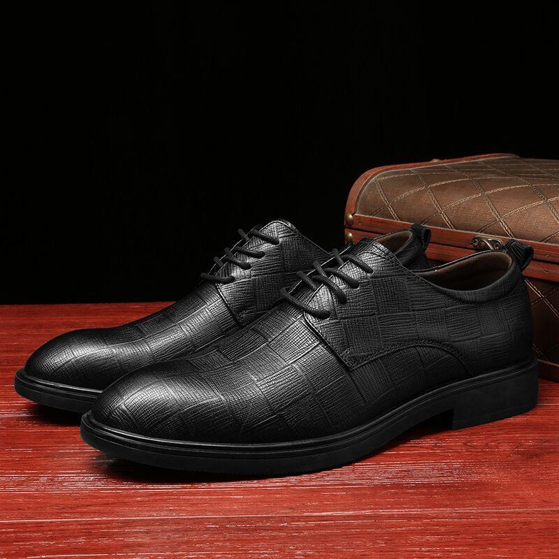 Miesten Business Casual Liukumattomat Nauhoitusristikengät