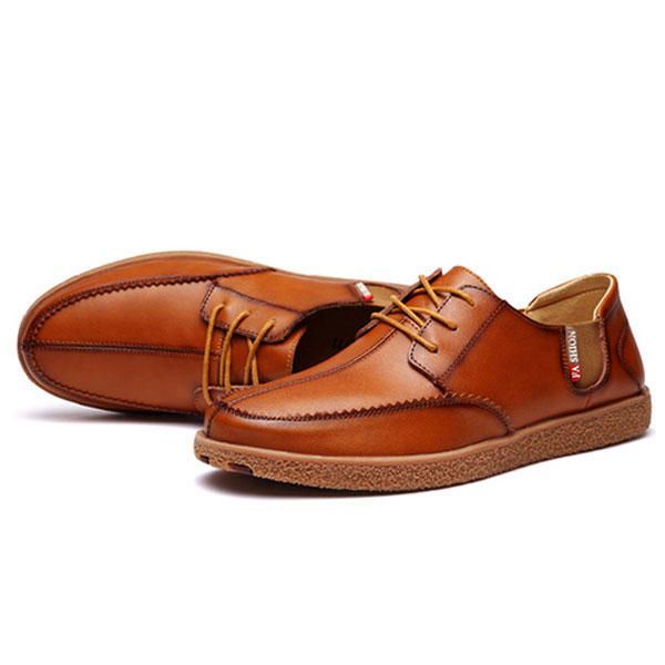 Miesten Casual Aitoa Nahkaa Casual Slip On Business Oxfords