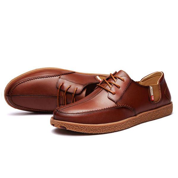 Miesten Casual Aitoa Nahkaa Casual Slip On Business Oxfords