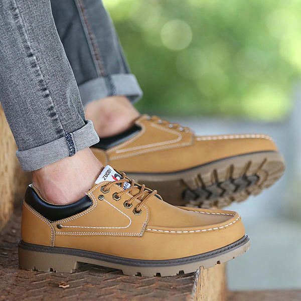 Miesten Casual Business Pehmeä Pohjanauha Nahka Oxfords