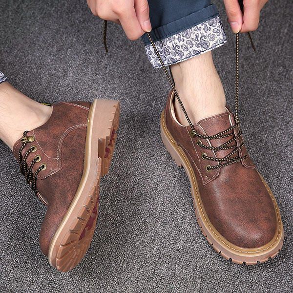 Miesten Hengittävä Nahkainen Ulkokiipeily Oxfords-kengät