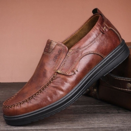 Miesten Isokokoiset Mukavat Rento Mikrokuituliinahkaiset Oxfords-kengät
