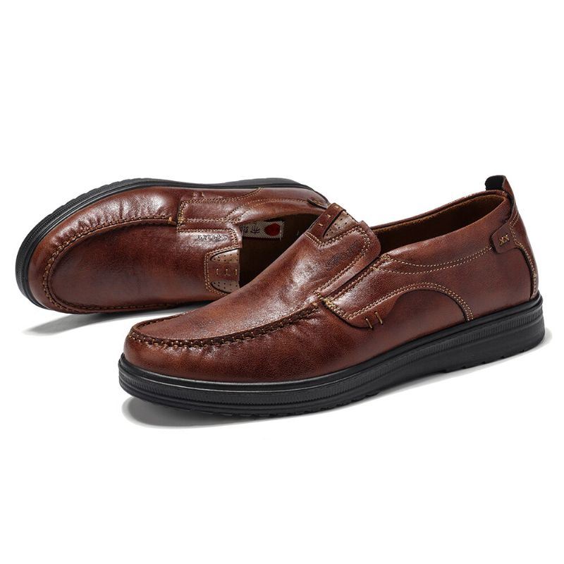 Miesten Isokokoiset Mukavat Rento Mikrokuituliinahkaiset Oxfords-kengät