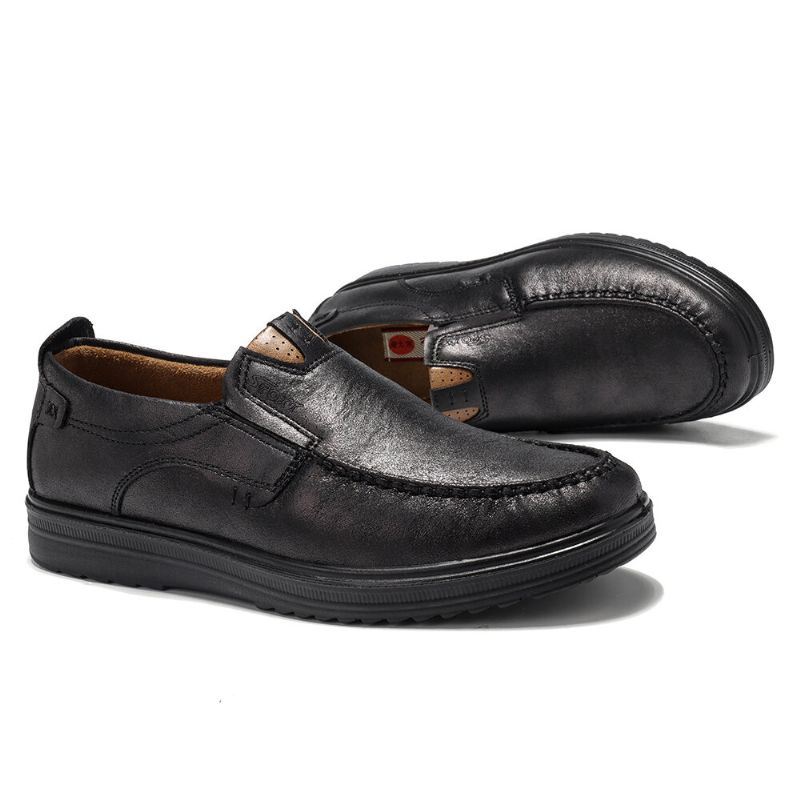 Miesten Isokokoiset Mukavat Rento Mikrokuituliinahkaiset Oxfords-kengät