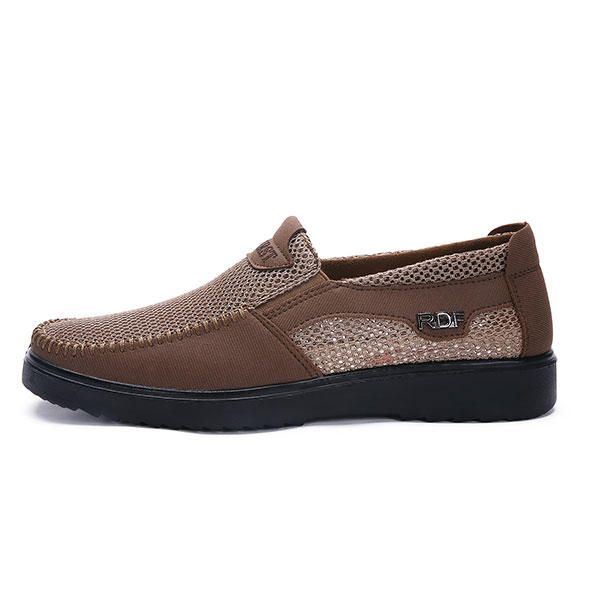 Miesten Käsinompeleet Pehmeät Pohjat Mesh Oxfords
