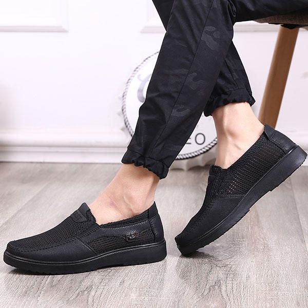 Miesten Käsinompeleet Pehmeät Pohjat Mesh Oxfords