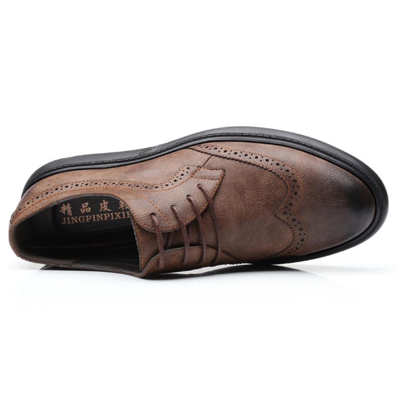 Miesten Microfiber Casual Business Oxfords