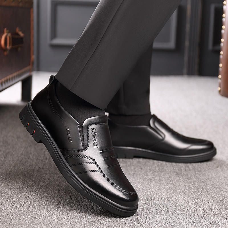 Miesten Mikrokuituliinapehmeä Nahka Business Casual Office Oxfords