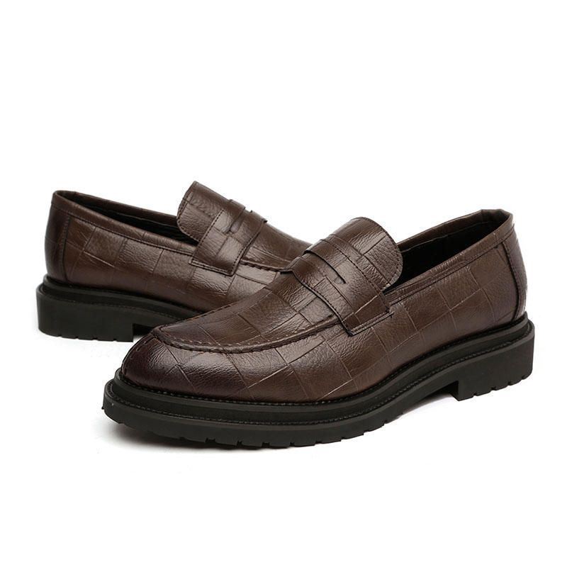 Miesten Mikrokuitunahka Casual Business Oxfords