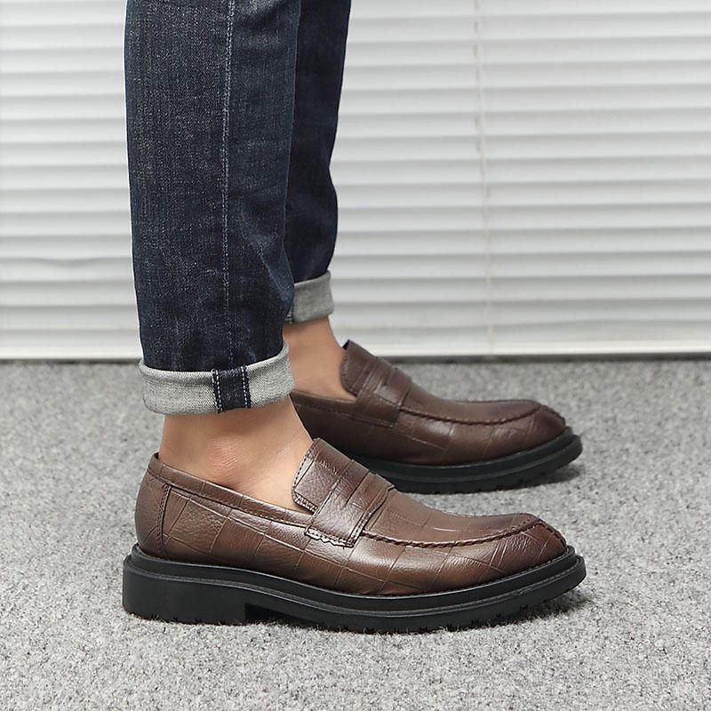 Miesten Mikrokuitunahka Casual Business Oxfords