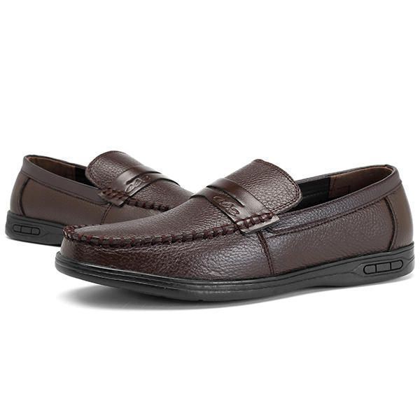 Miesten Mukavia Aitoa Nahkaa Rento Business Oxfords