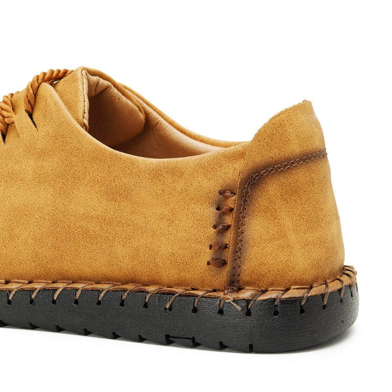 Miesten Pehmeä Käsiompelupohja Casual Business Nahka Oxfords