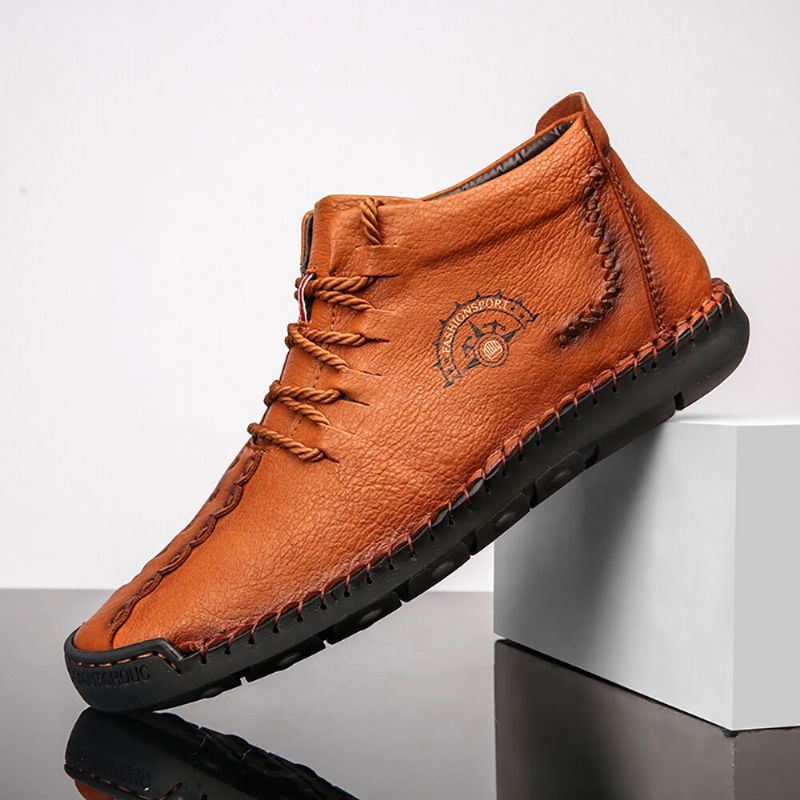 Miesten Pehmeä Mikrokuitunahka Business Casual Office Oxfords