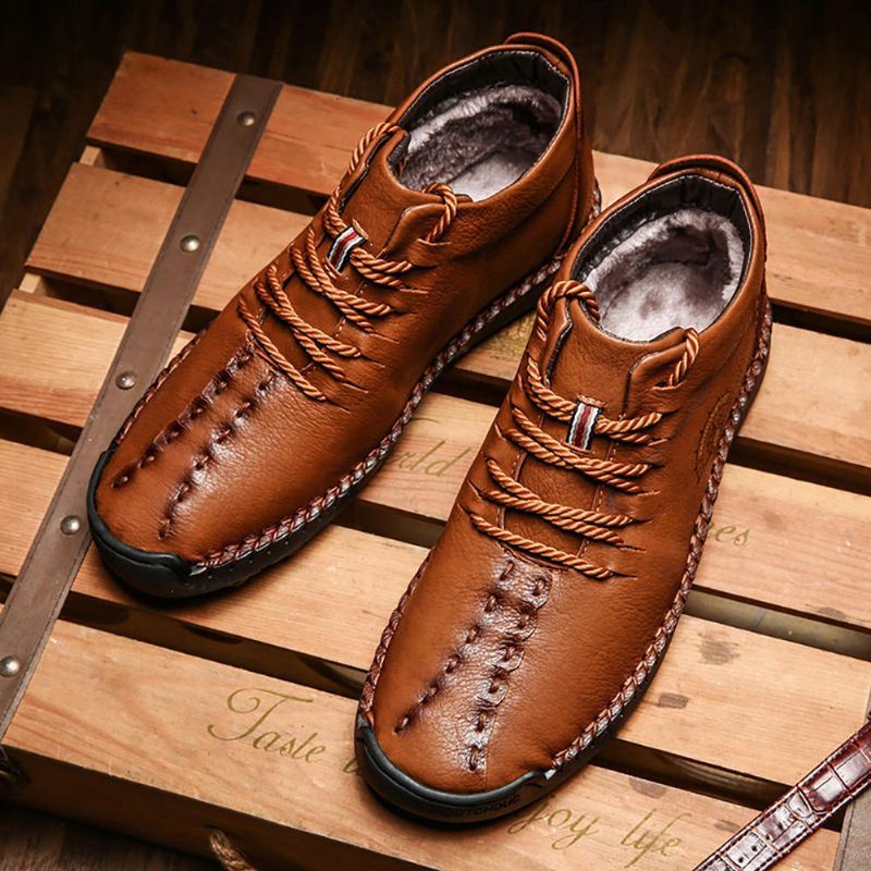 Miesten Pehmeä Mikrokuitunahka Business Casual Office Oxfords