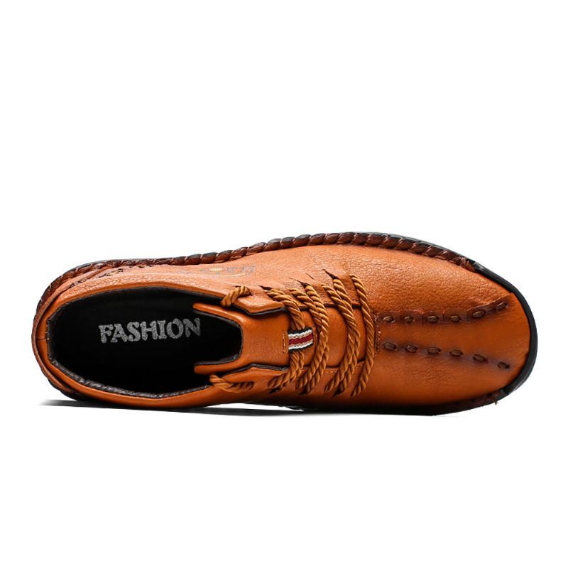 Miesten Pehmeä Mikrokuitunahka Business Casual Office Oxfords