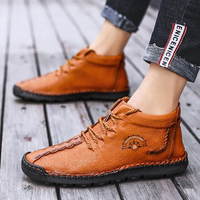 Miesten Pehmeä Mikrokuitunahka Business Casual Office Oxfords