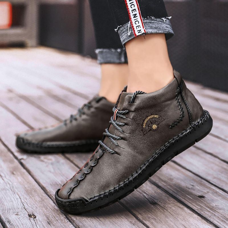 Miesten Pehmeä Mikrokuitunahka Business Casual Office Oxfords