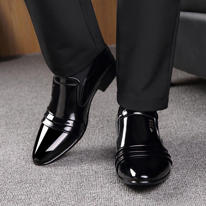 Miesten Pehmeä Nahkainen Juhlamekko Oxfords