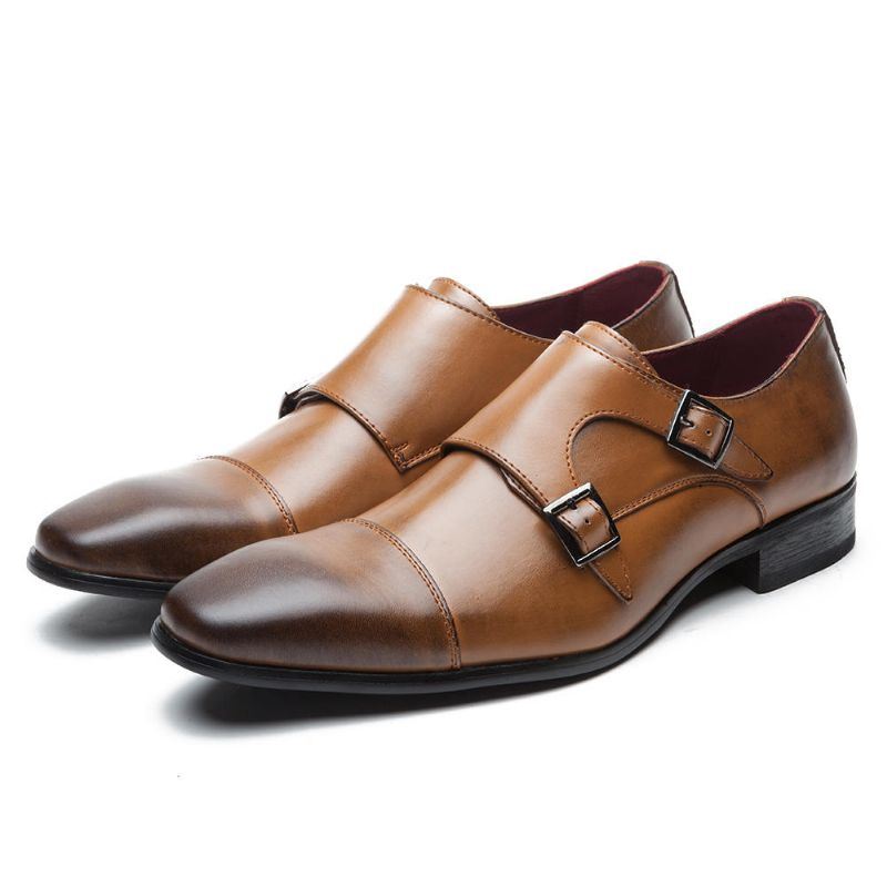 Miesten Pehmeät Aidosta Nahasta Valmistetut Oxfords Business Dress -kengät